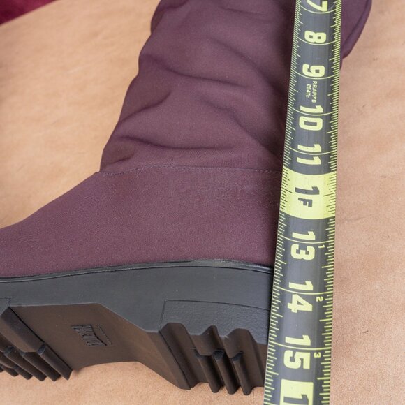 Cougar Women Gale Burgundy Fabric Waterproof Snow Winter Knee Boots sz 8 - Picture 8 of 10